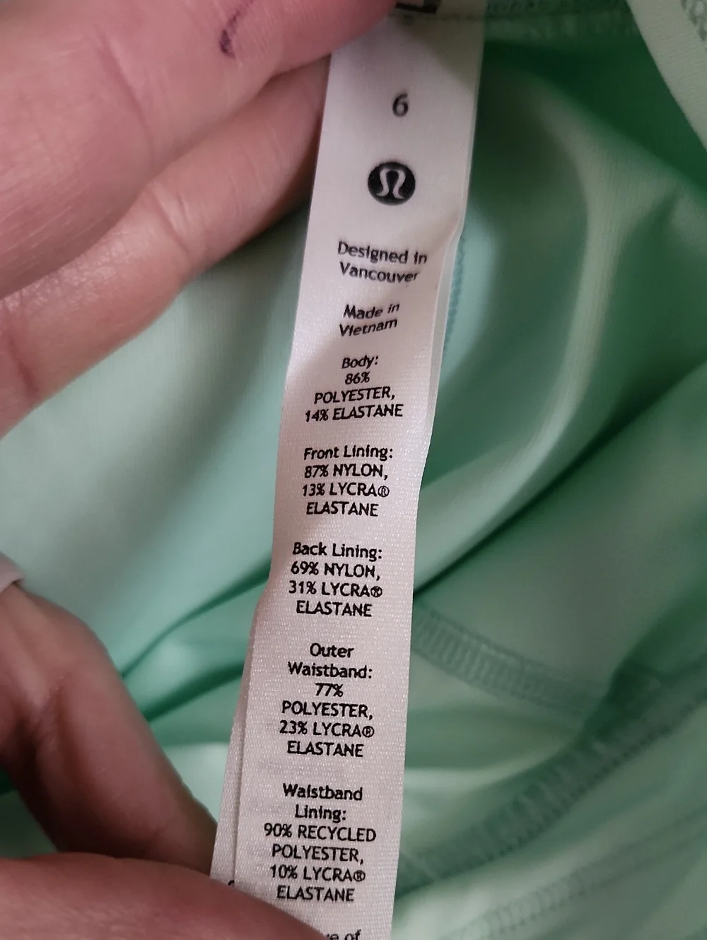 Lululemon Peek Pleat High-Rise Tennis Skirt in Mint Moment. Sz 6. NWT.#W8AG3S
